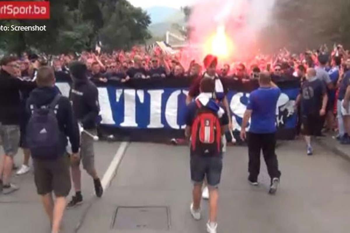 Bosnia fans protest outside Israeli team's hotel - European Jewish Congress