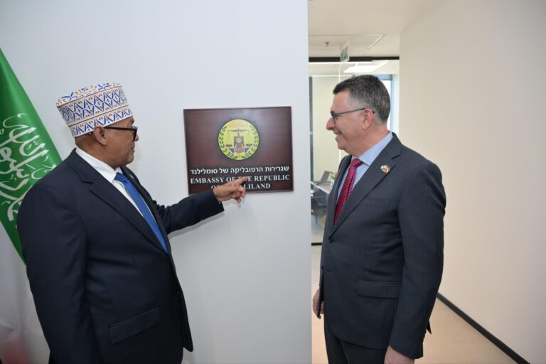 Somaliland President opens embassy in Jerusalem